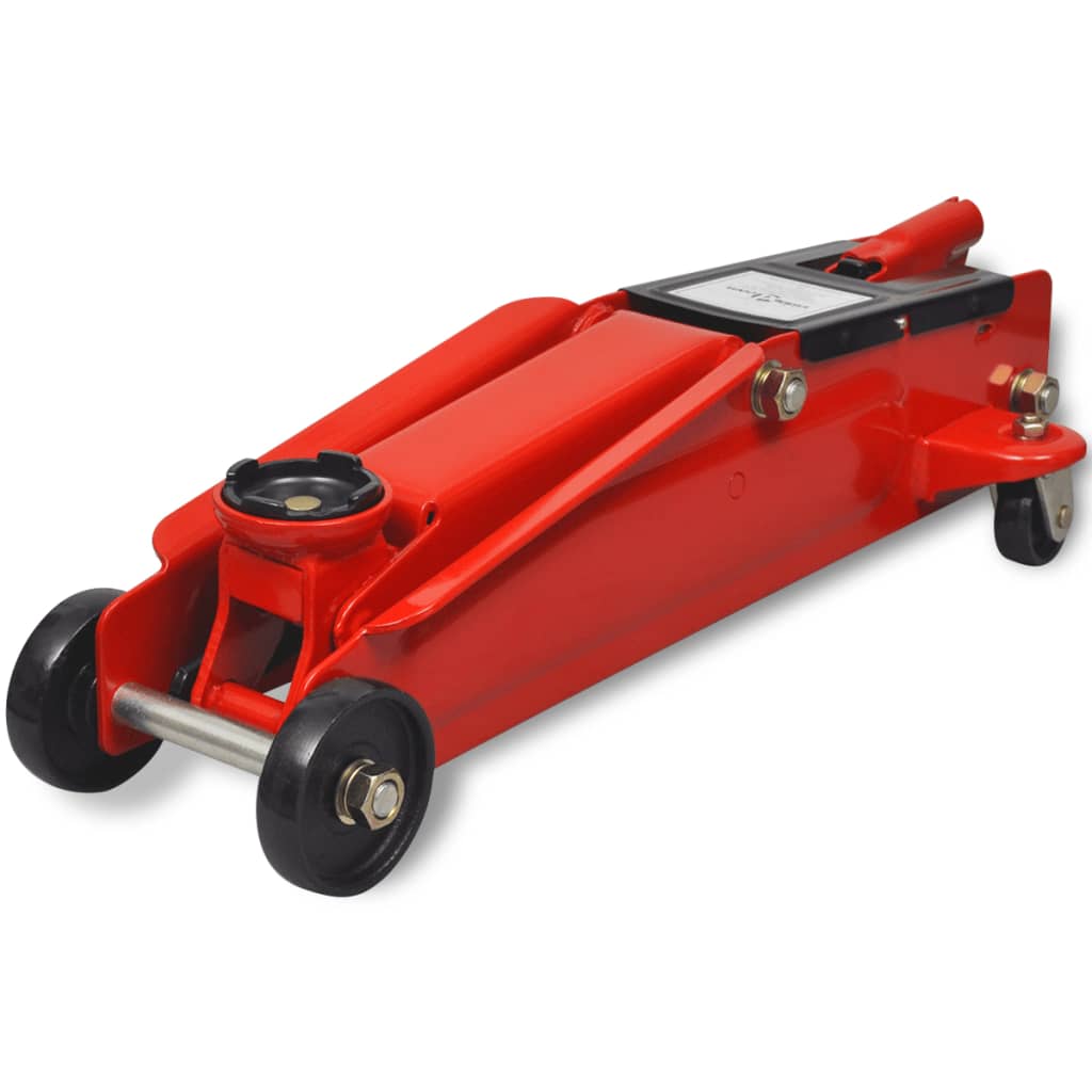 Cric De Plancher Hydraulique À Profile Bas 3 Tonnes Rouge