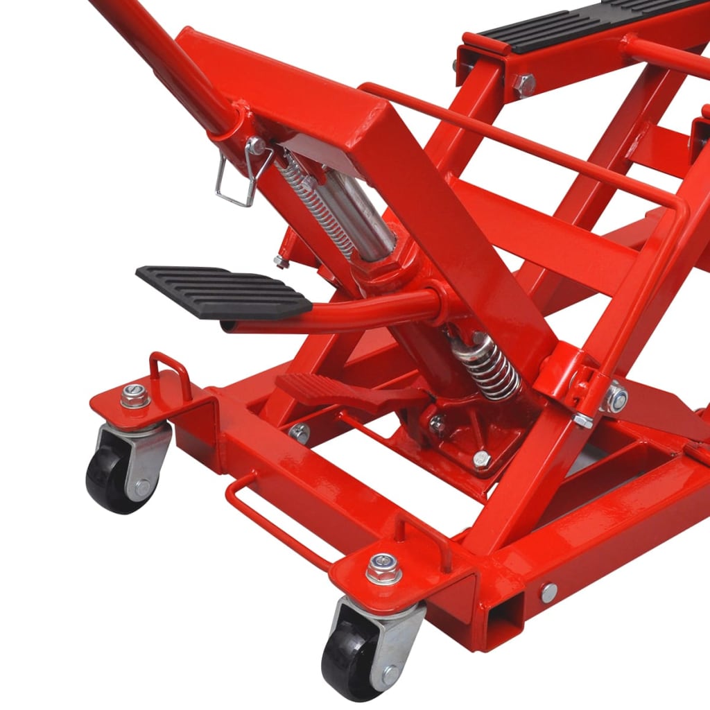 Cric Hydraulique De Moto / Vtt 680 Kg Rouge
