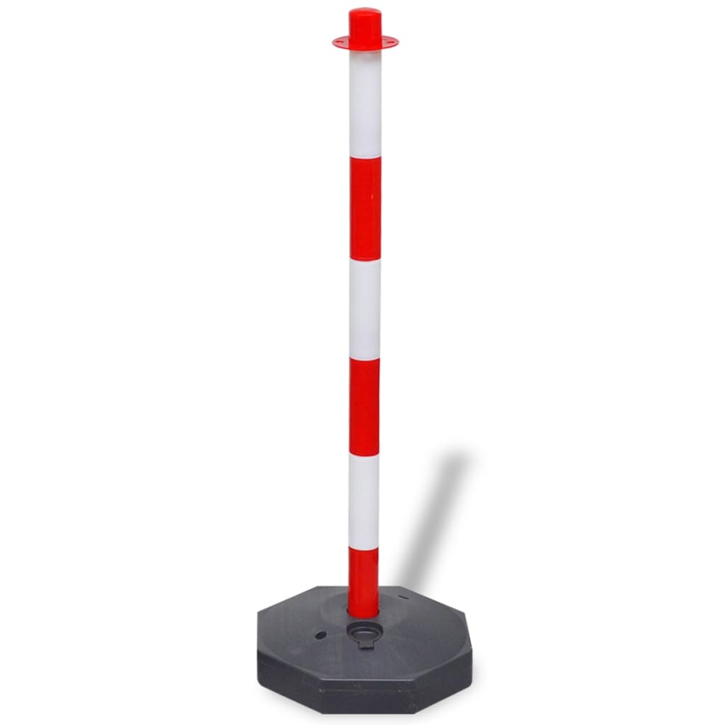 Ensemble De Poteaux De Balisage À Chaîne 10 M Plastique