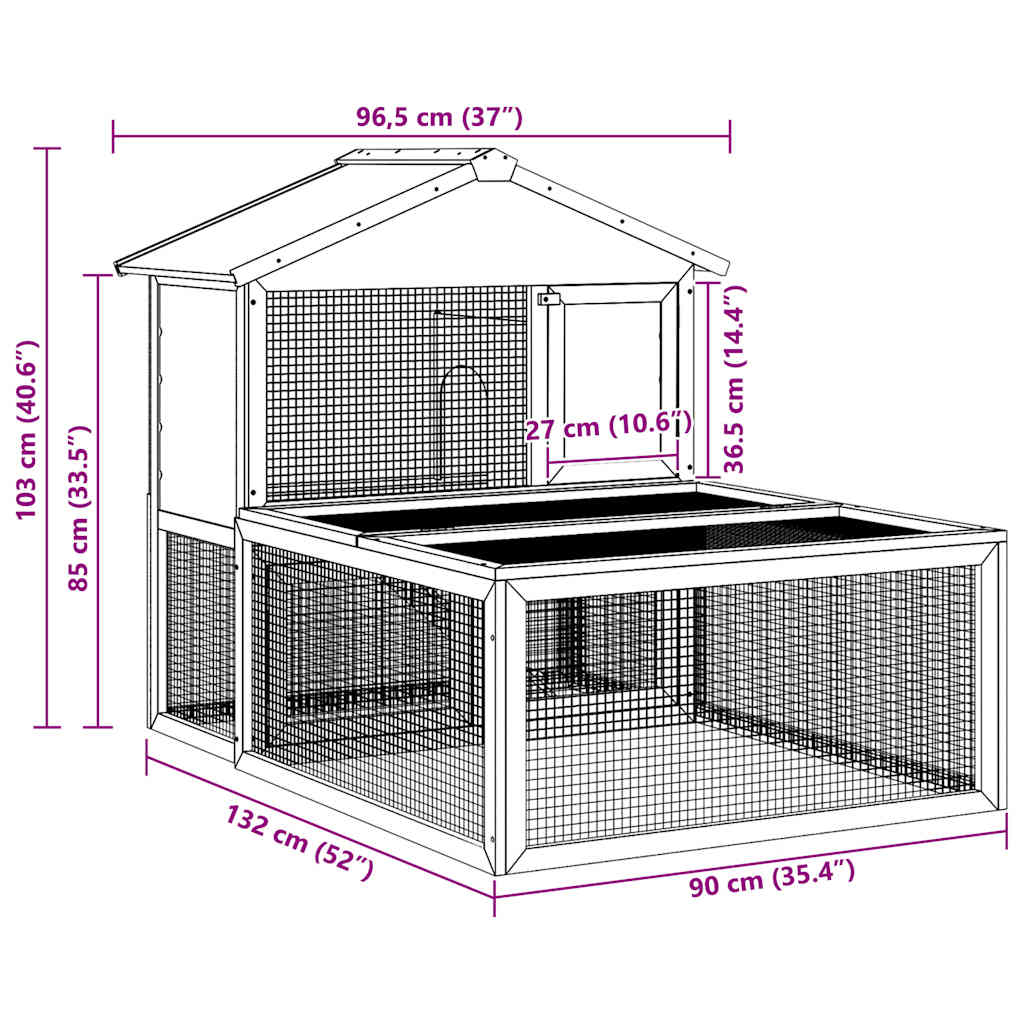 Cage Pour Animaux Bois