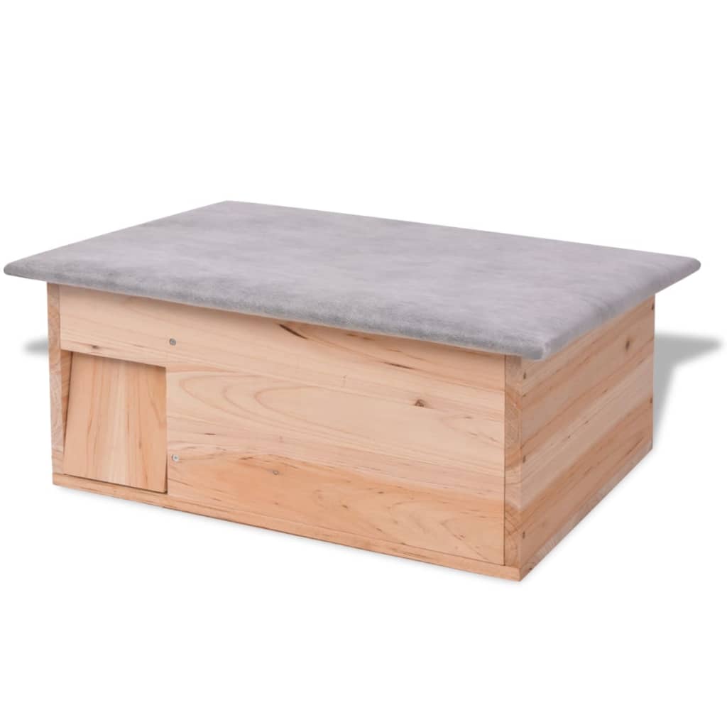 Cabane Pour Hérisson 45 X 33 X2 2 Cm Bois
