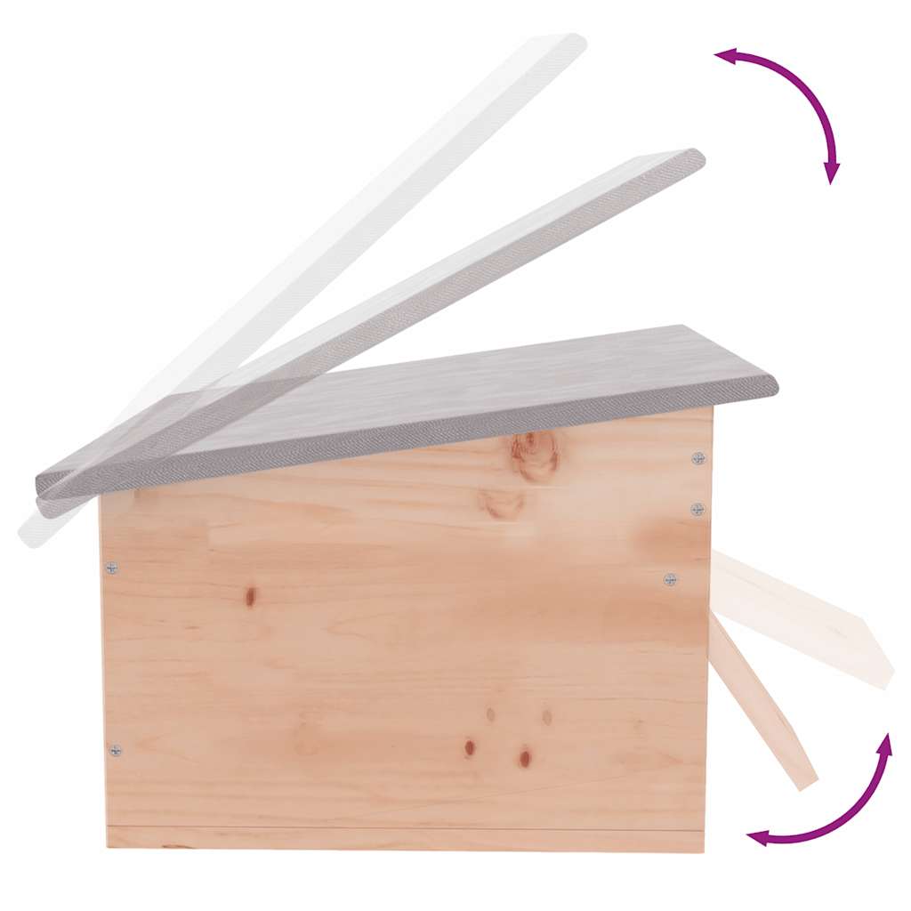 Cabane Pour Hérisson 45 X 33 X2 2 Cm Bois