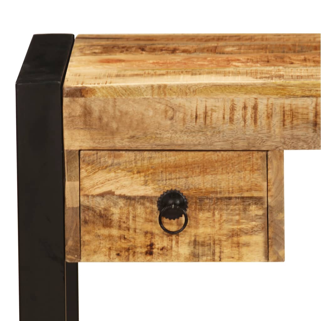 Bureau Avec 2 Tiroirs Bois Solide De Manguier