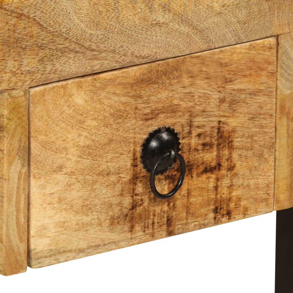 Bureau Avec 2 Tiroirs Bois Solide De Manguier