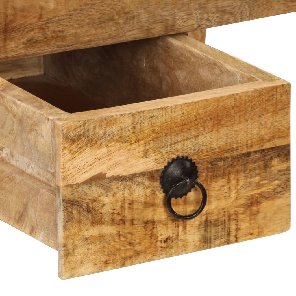 Bureau Avec 2 Tiroirs Bois Solide De Manguier