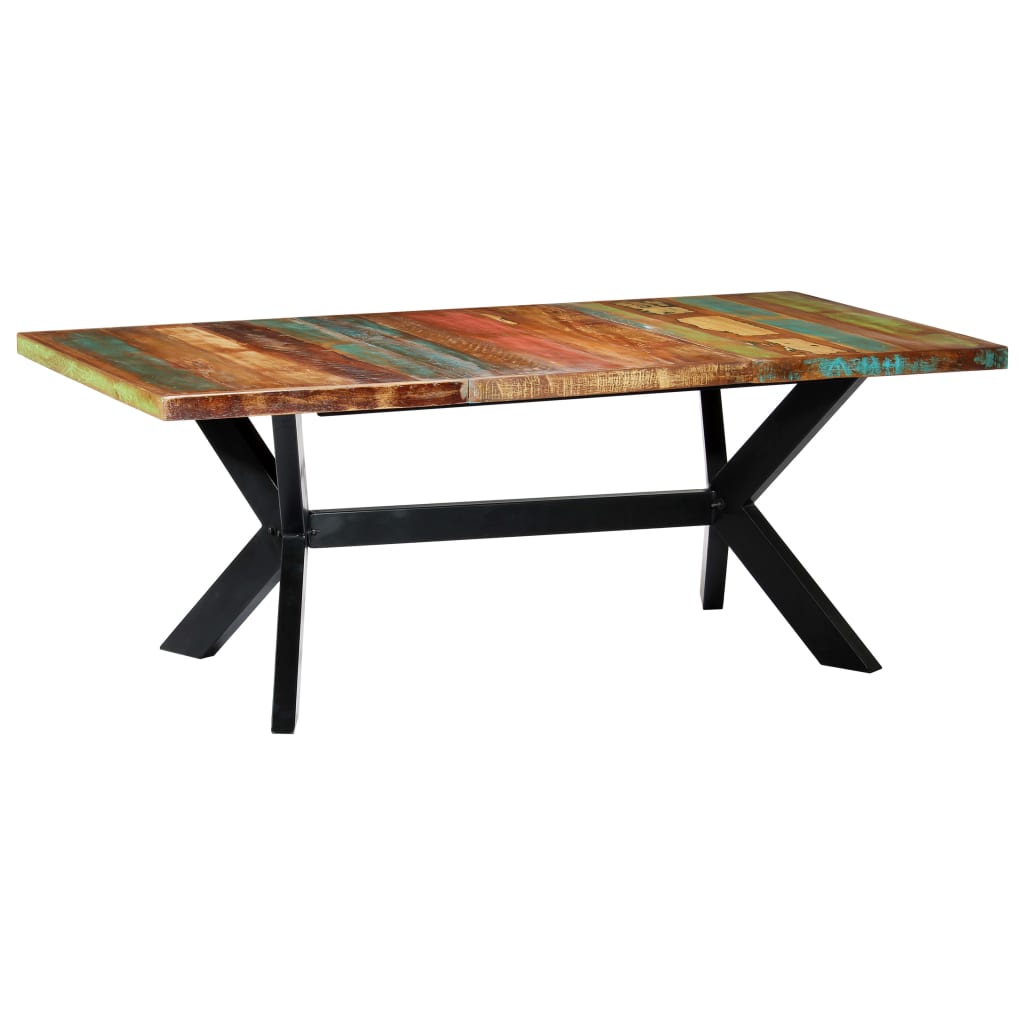 Table À Manger Bois De Récupération Massif