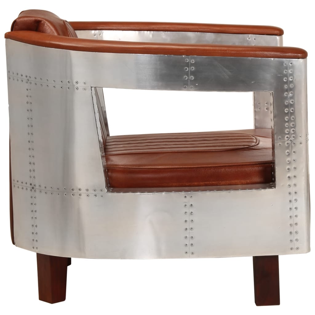 Fauteuil En Style D'aviation Cuir Véritable