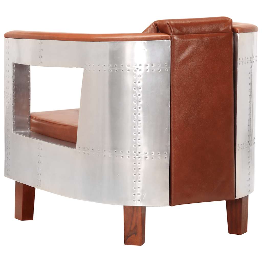 Fauteuil En Style D'aviation Cuir Véritable