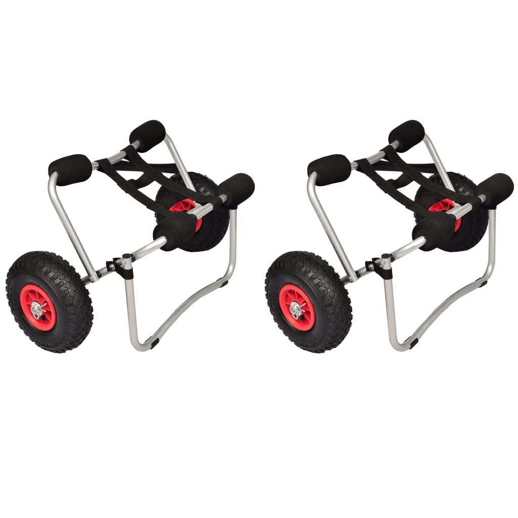 Chariots Pour Kayak 2 Pcs Aluminium