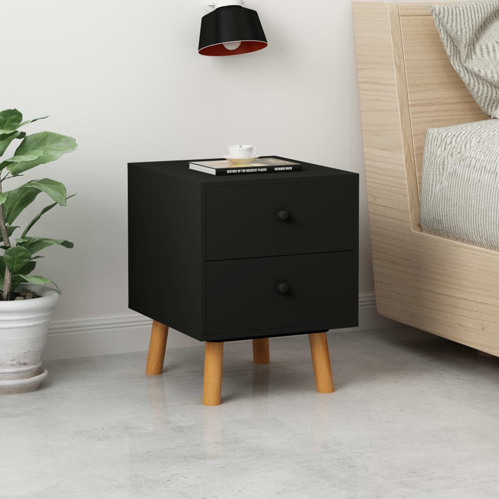 Tables De Chevet 2 Pcs 40 X 30 X 50 Cm Pin Massif