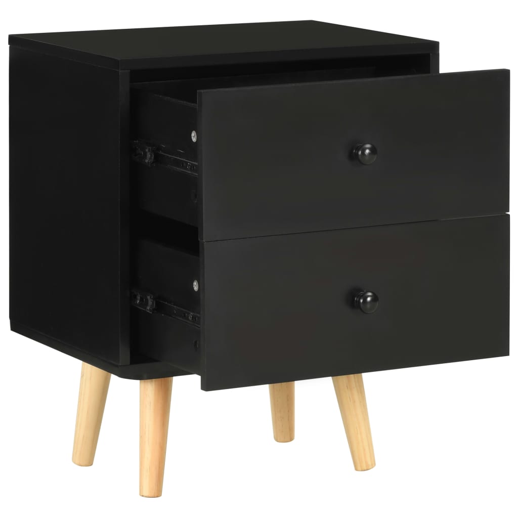 Tables De Chevet 2 Pcs 40 X 30 X 50 Cm Pin Massif