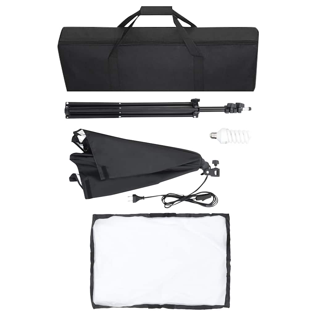 Lampes De Studio Professionnelles 2 Pcs 40X60 Cm Acier Noir