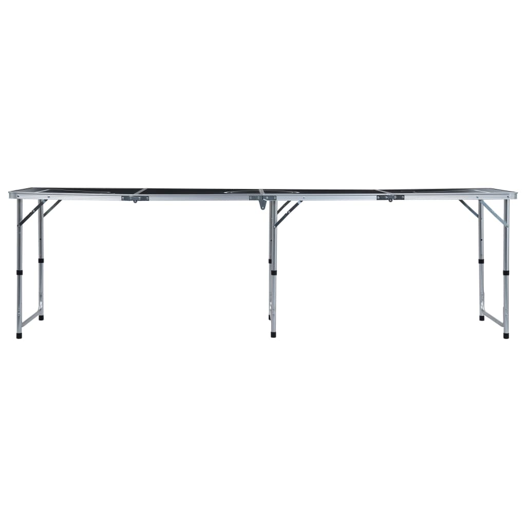 Table De Bière-Pong Pliable 240 Cm Noir