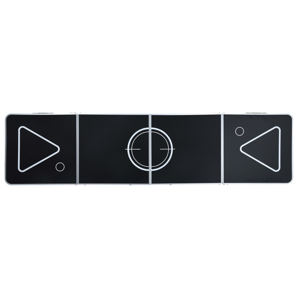 Table De Bière-Pong Pliable 240 Cm Noir