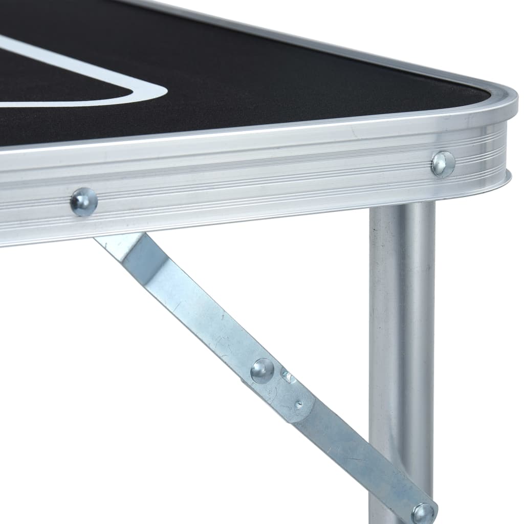 Table De Bière-Pong Pliable 240 Cm Noir