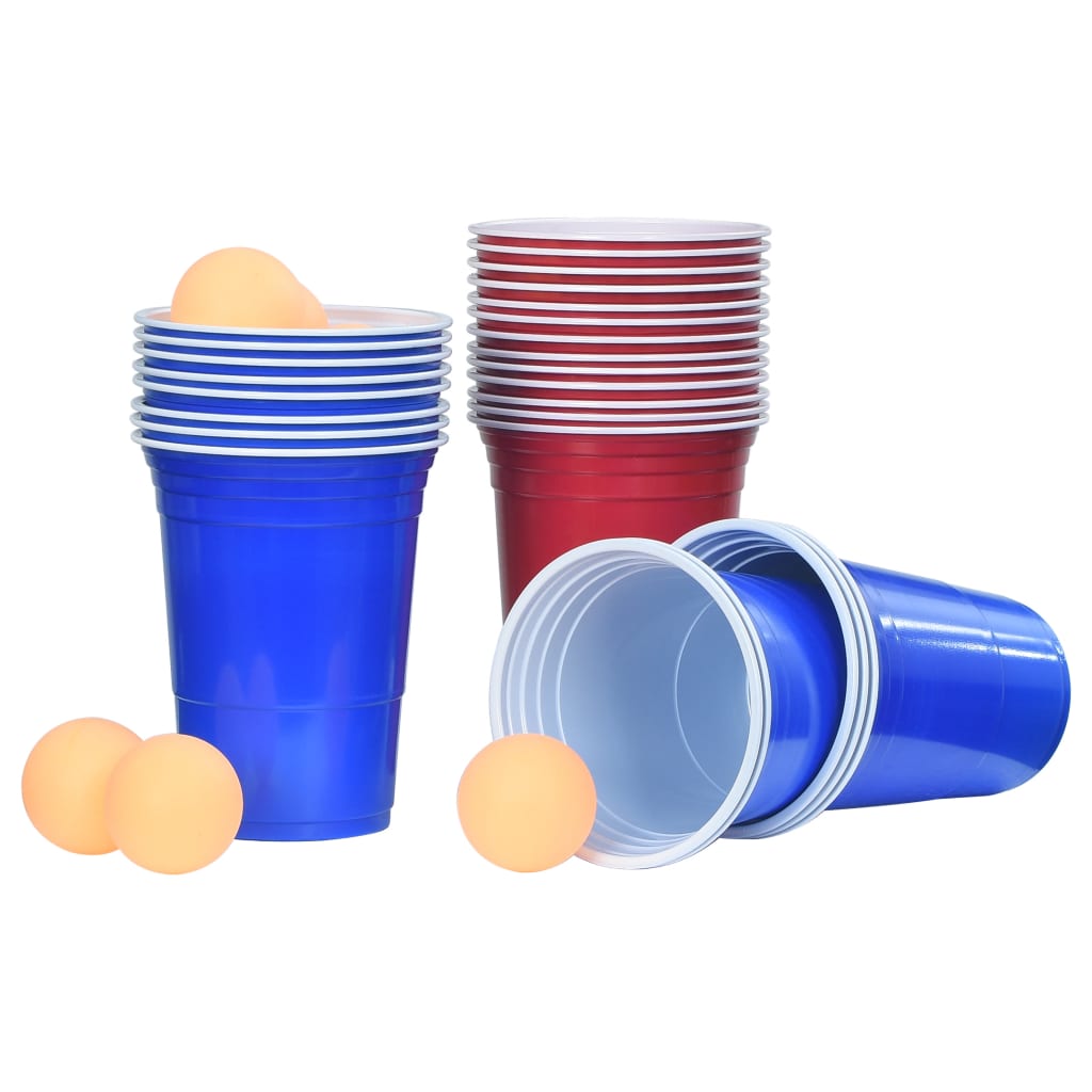 Ensemble De Table De Bière-Pong 0,5 L Plastique