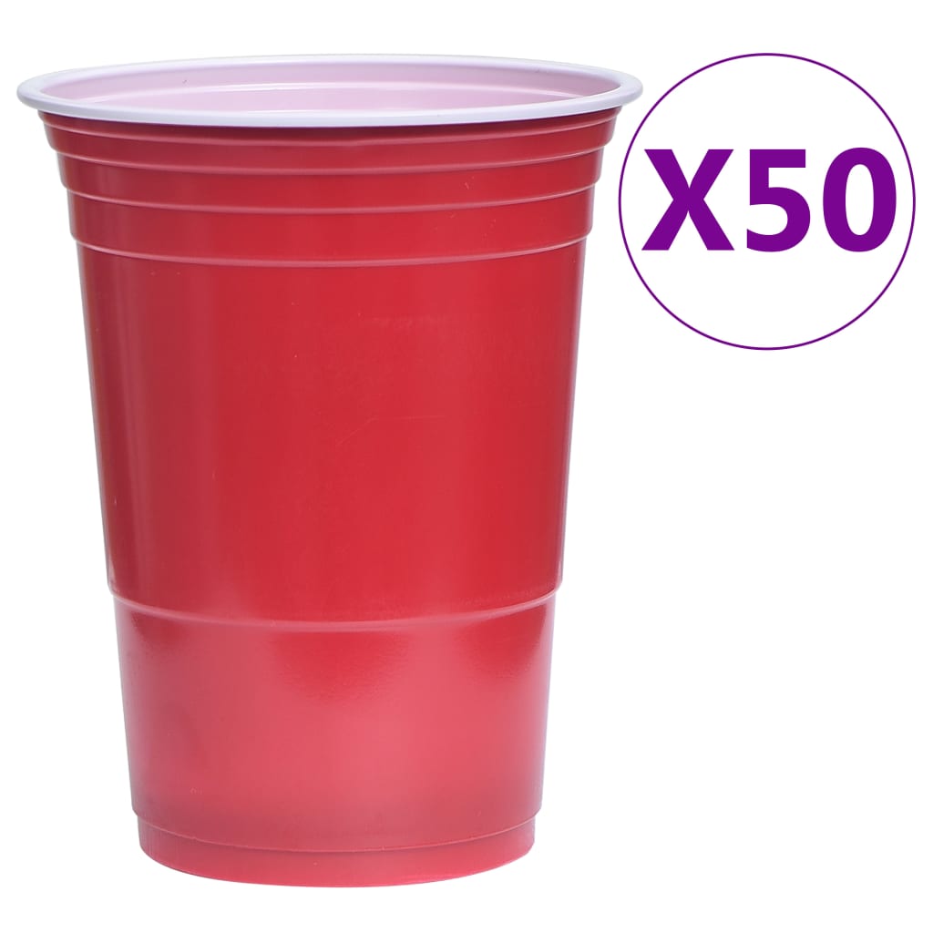 Ensemble De Table De Bière-Pong 0,5 L Plastique
