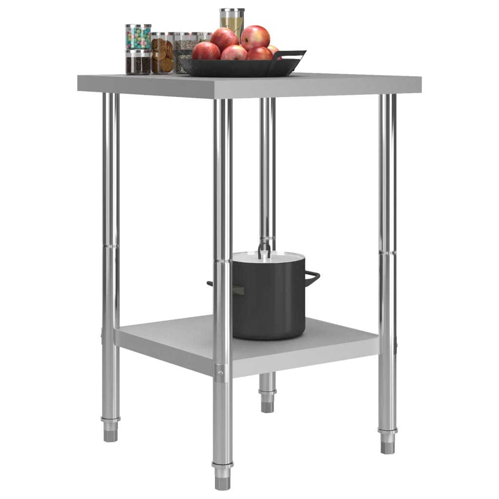 Table De Travail De Cuisine Acier Inoxydable
