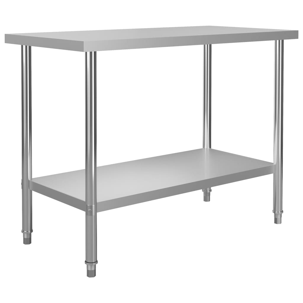 Table De Travail De Cuisine Acier Inoxydable