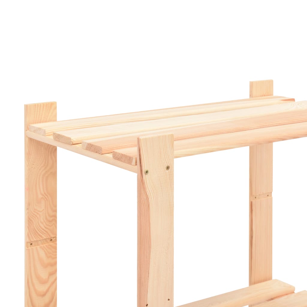 Étagères De Stockage 5 Niveaux 2 Pcs 80X38X170 Cm Pin 250 Kg