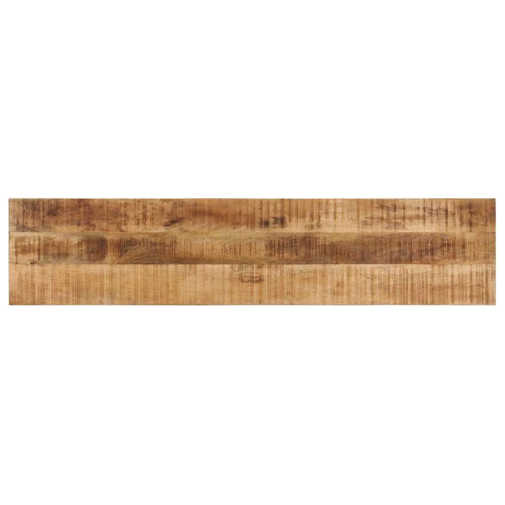 Banc 160 Cm Bois De Manguier Brut Massif Et Acier