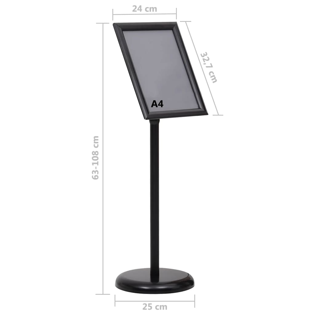 Support D'affiche Sur Pied Alliage D'aluminium