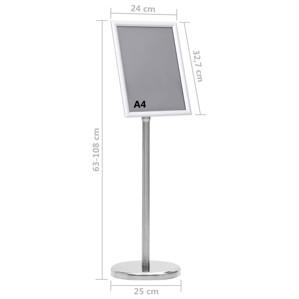 Support D'affiche Sur Pied É Alliage D'aluminium