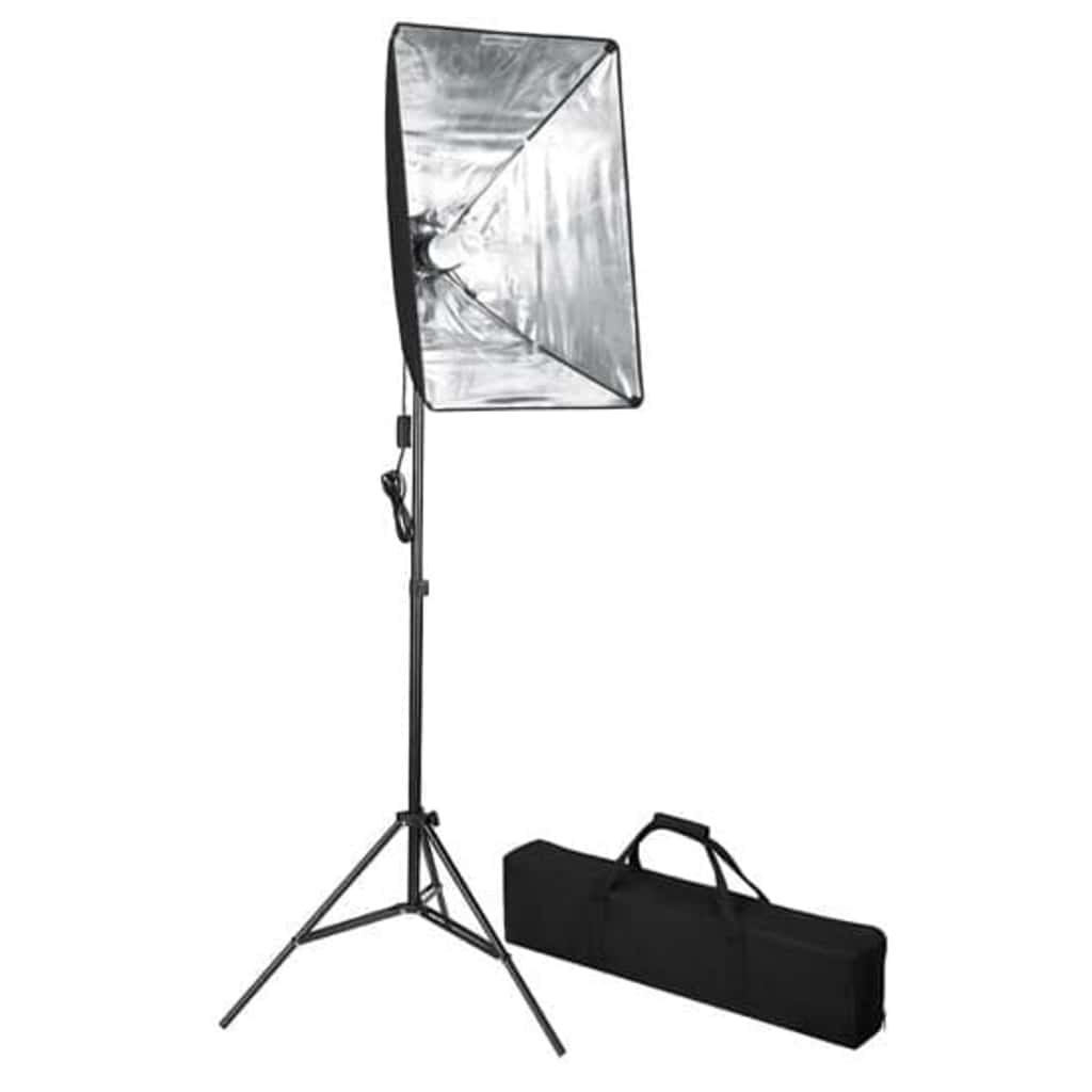 Kit De Studio Photo Avec Toile De Fond Et Boîte À Lumière