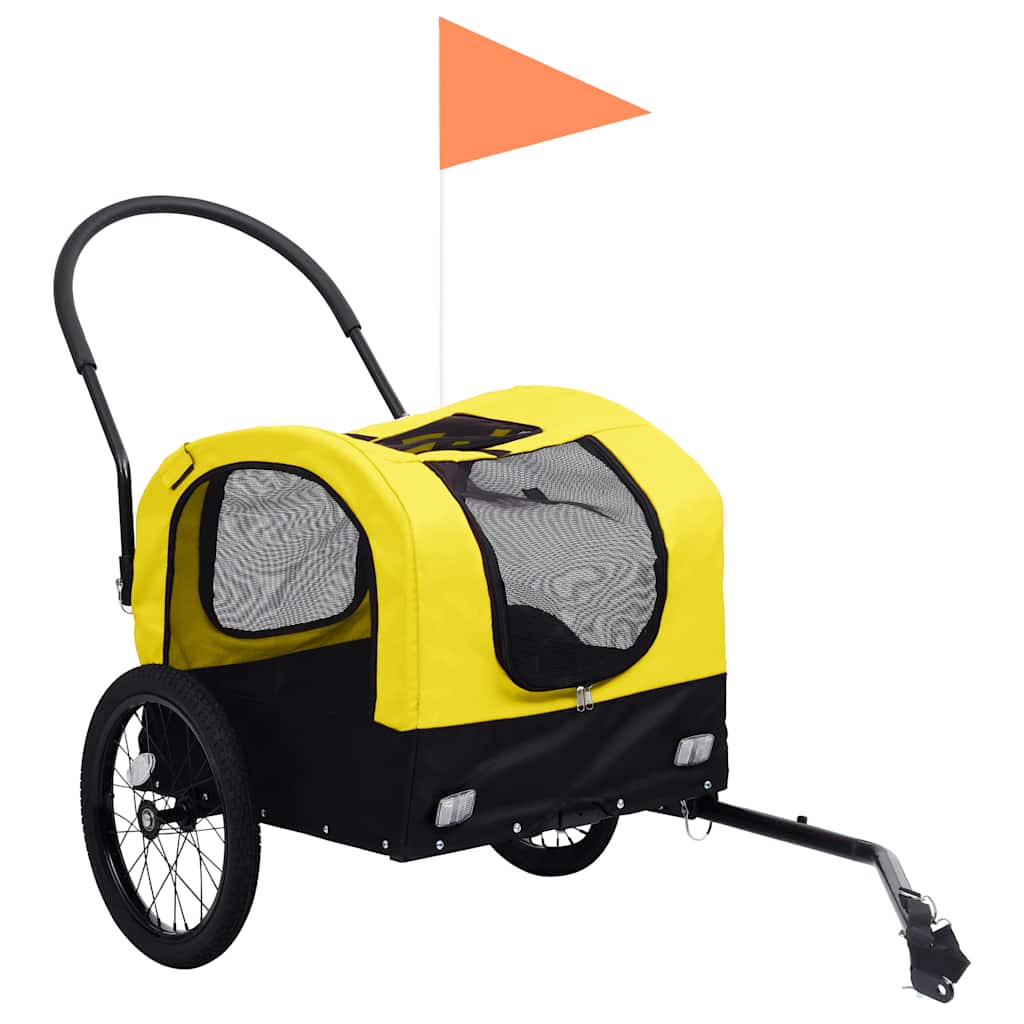Remorque De Vélo Pour Chiens Et Poussette 2-En-1