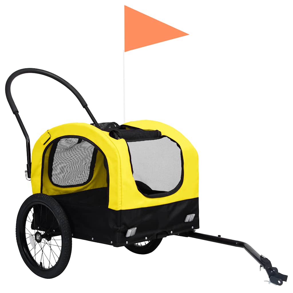 Remorque De Vélo Pour Chiens Et Poussette 2-En-1