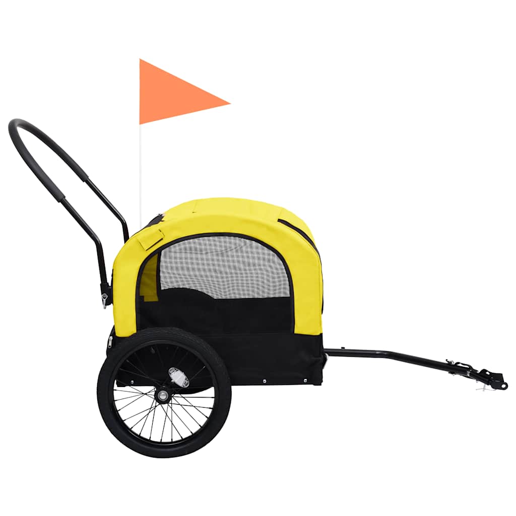 Remorque De Vélo Pour Chiens Et Poussette 2-En-1