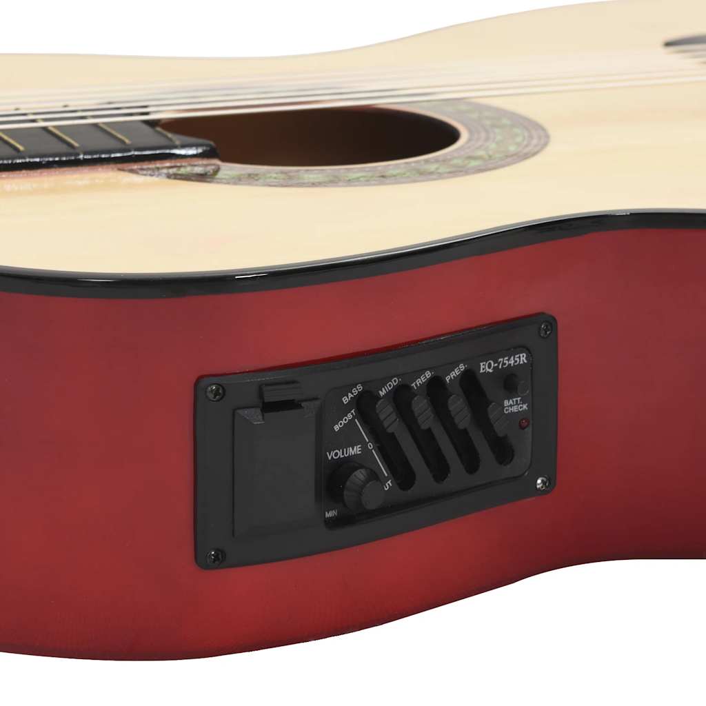 Guitare Découpée Classique Occidentale Avec Égaliseur 6 Cordes