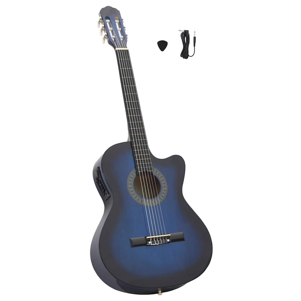 Guitare Découpée Classique Occidentale Avec Égaliseur 6 Cordes