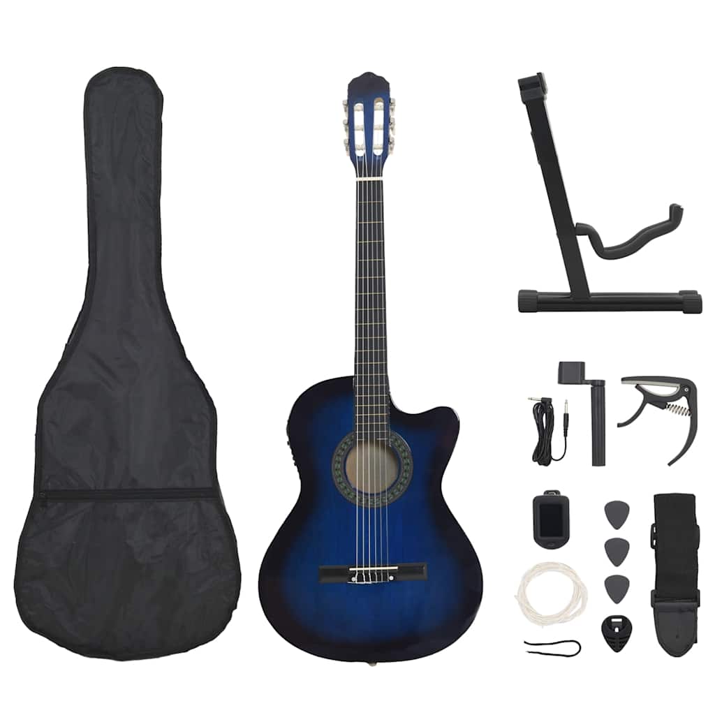 Jeu De Guitare 12 Pcs Occidental Avec Égaliseur Et 6 Cordes