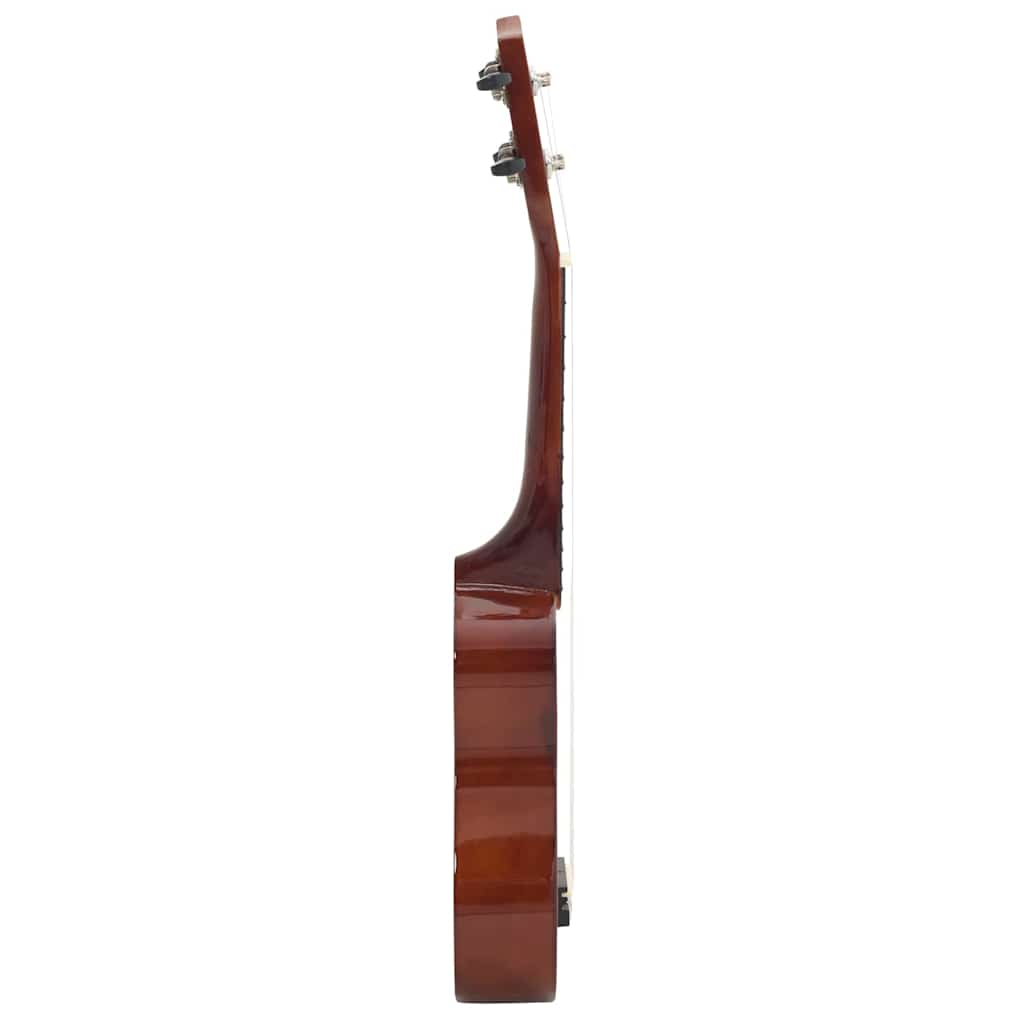 Jeu De Ukulélé Soprano Avec Sac Pour Enfants Bois Foncé