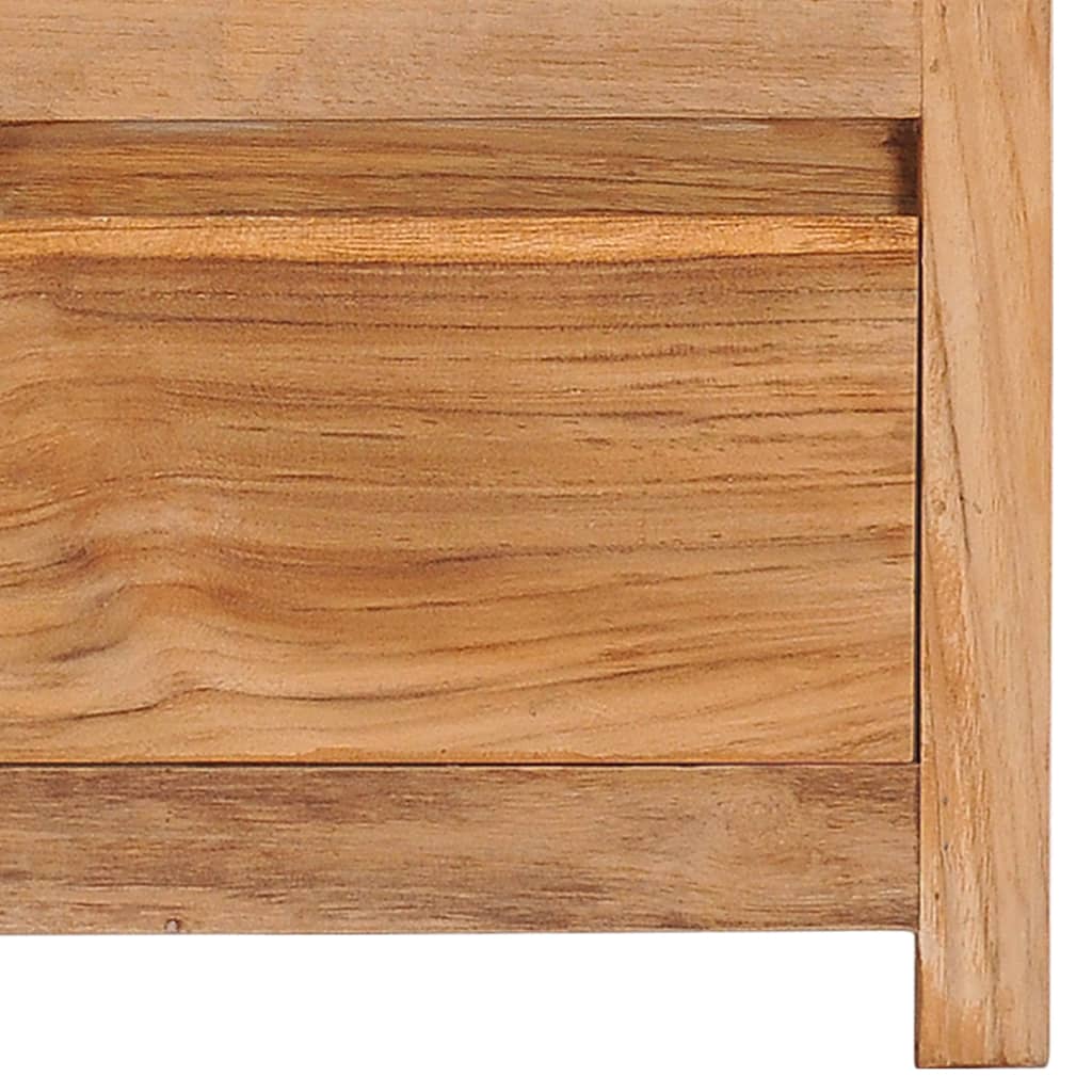 Meuble Tv 100X30X35 Cm Bois De Teck Massif
