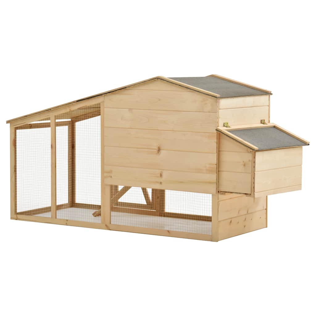 Poulailler Bois De Pin Massif 178X67X92 Cm