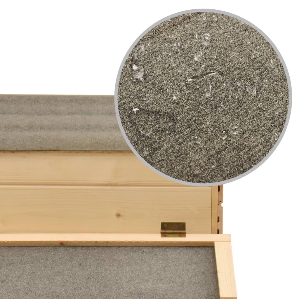 Poulailler Bois De Pin Massif 178X67X92 Cm