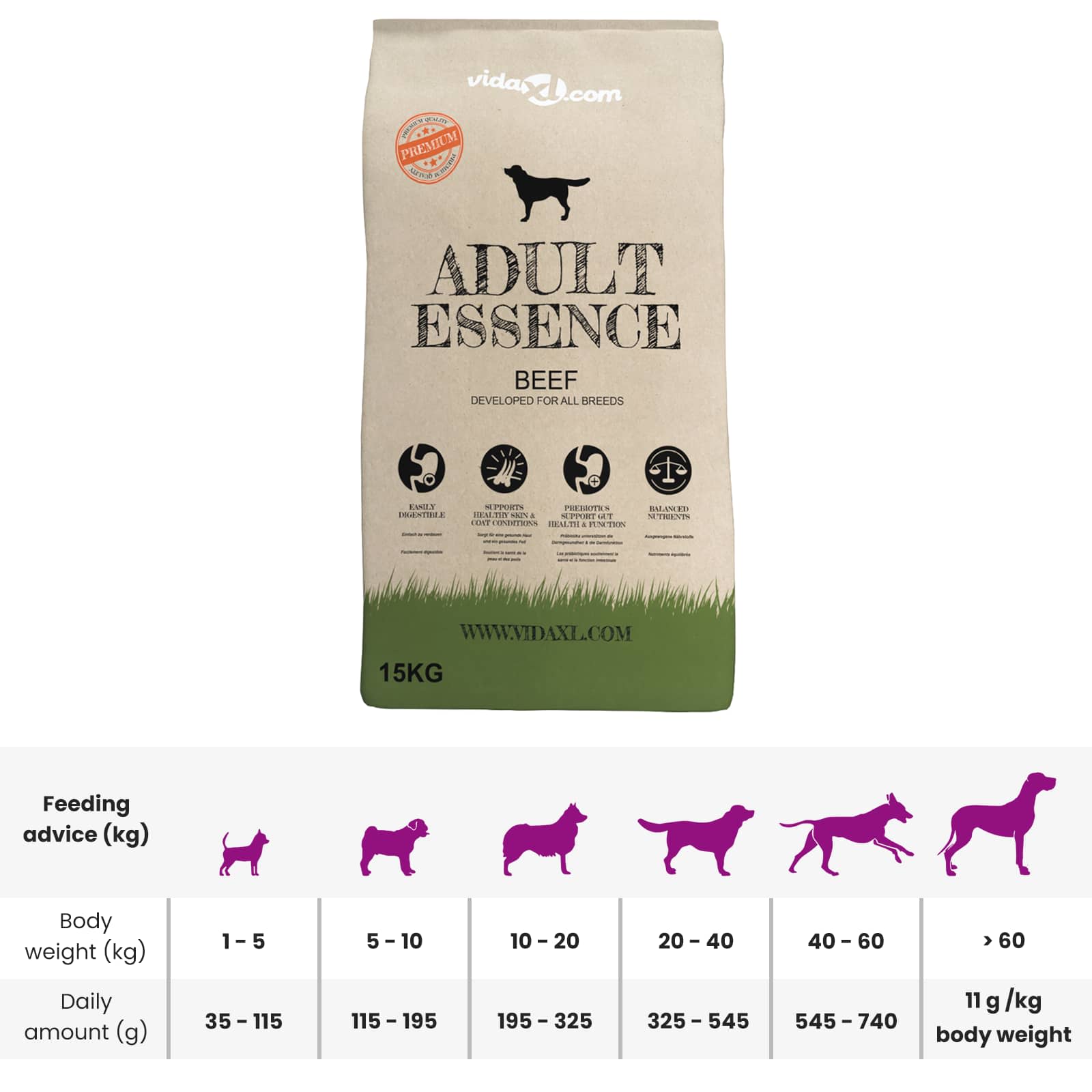 Support De Nourriture Et Bol Avec Nourriture Pour Chien