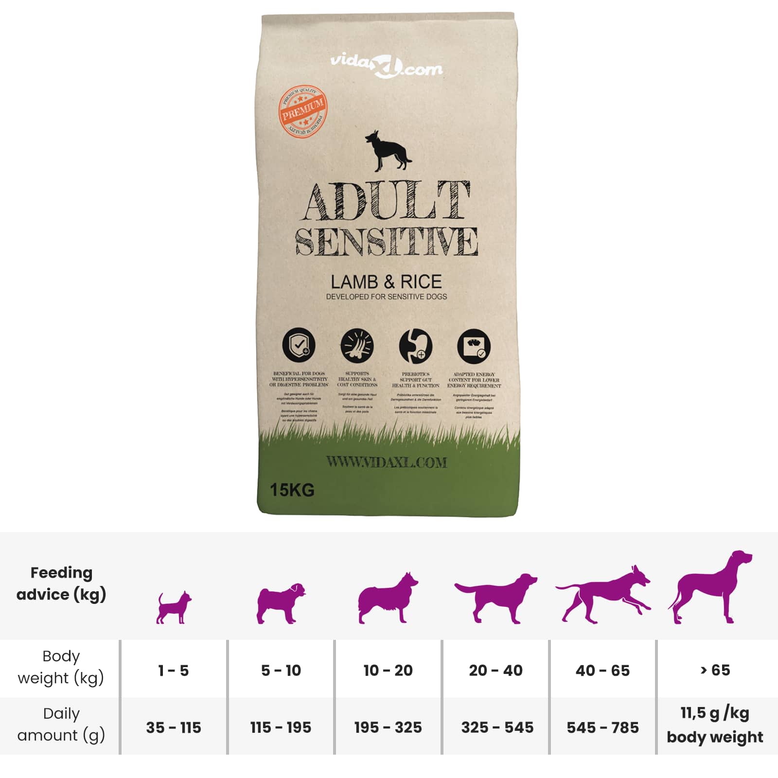 Support De Nourriture Et Bol Avec Nourriture Pour Chien