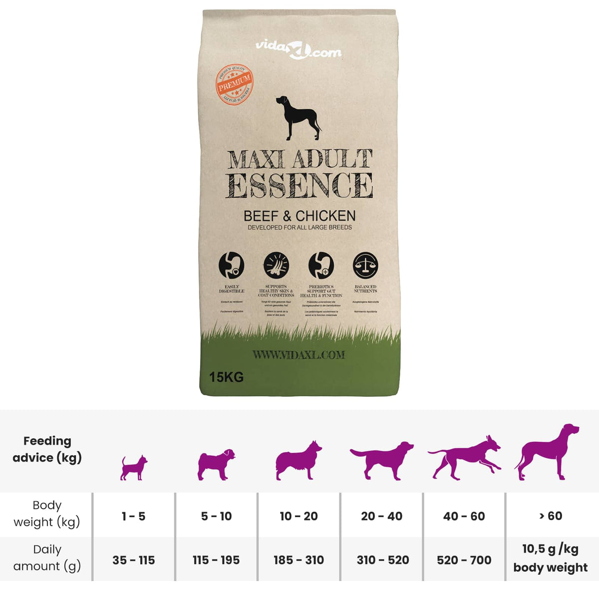 Support De Nourriture Et Bol Avec Nourriture Pour Chien