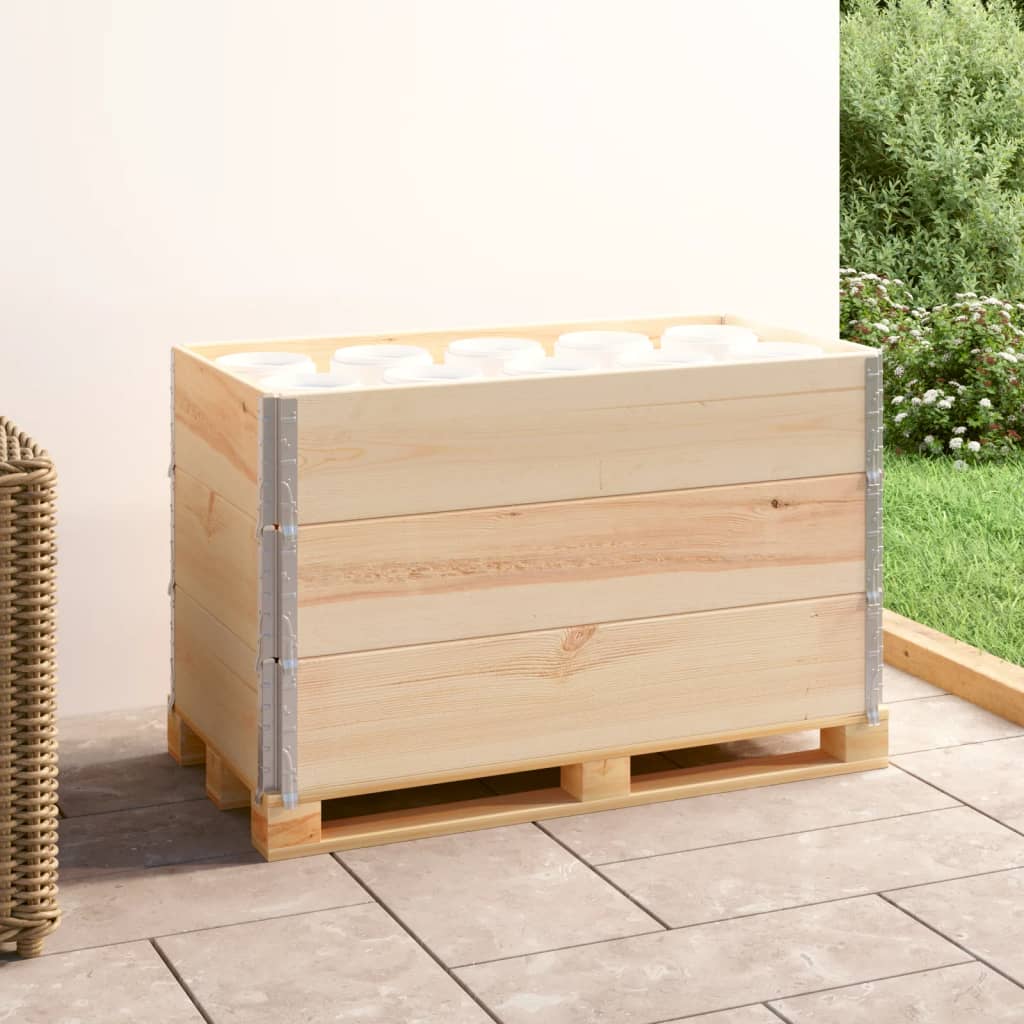 Colliers De Palette 3 Pcs Bois De Pin Solide