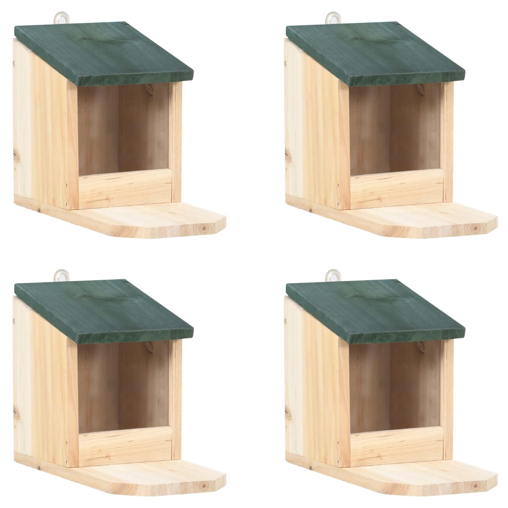 Maisons Pour Écureuils 4 Pcs Bois De Sapin