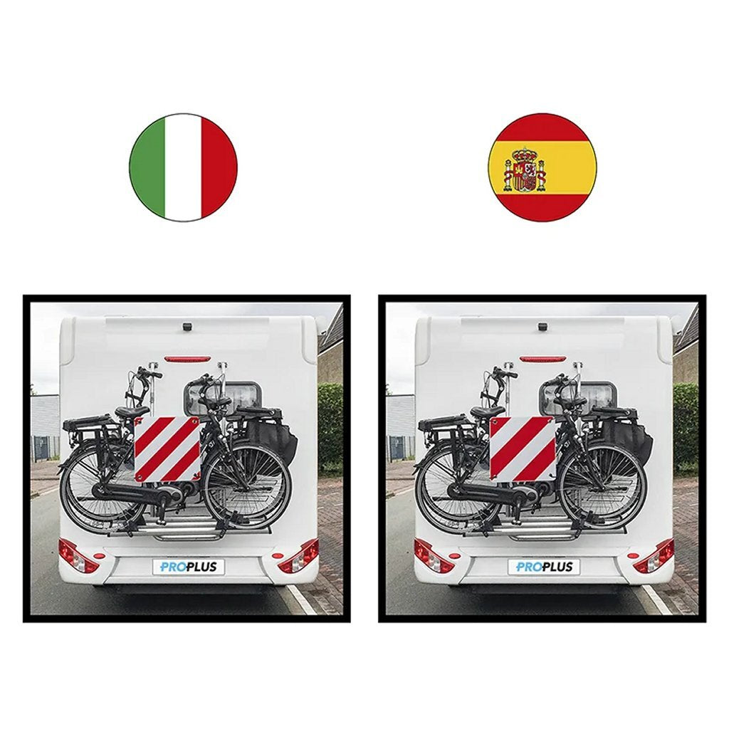 Proplus Markeringsbord Flexibel 50X50 Cm Voor Itali&Euml;/Spanje/Portugal Rood/Wit