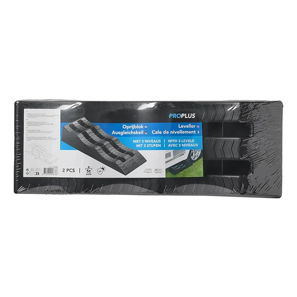 Proplus Oprijblok 61X21.3X12 Cm 3 Niveaus 4/7/10 Cm Zwart
