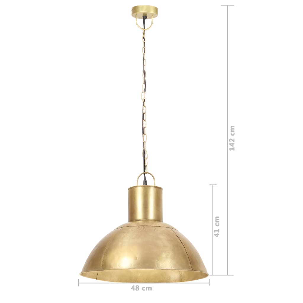 Lampe Suspendue 25 W Rond 48 Cm E27 Laiton