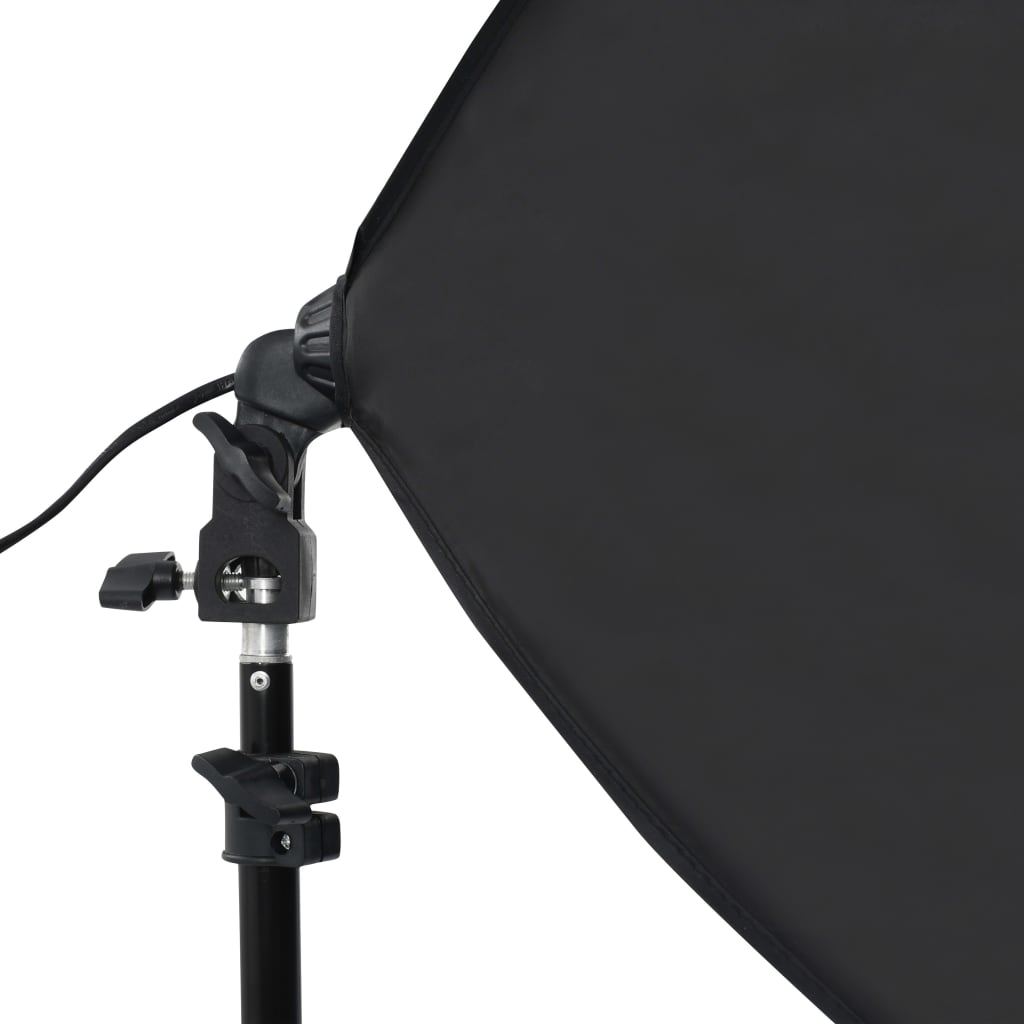 Kit De Studio Photo Avec Boîtes À Lumière Et Toile De Fond