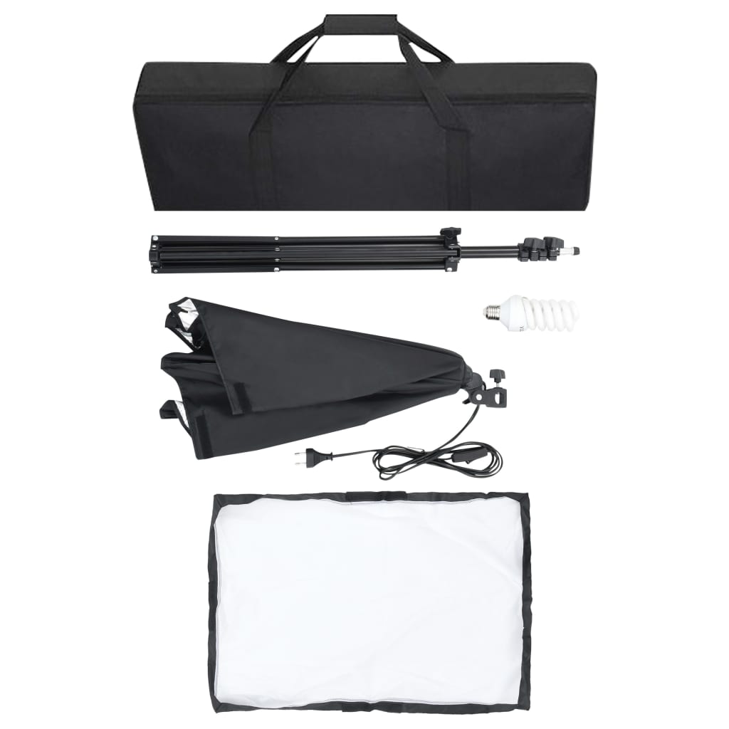 Kit De Studio Photo Avec Boîtes À Lumière Et Toile De Fond