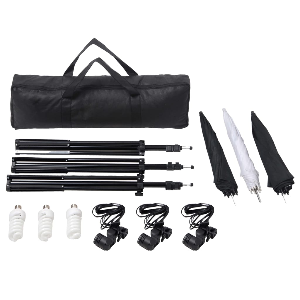 Kit De Studio Photo Avec Ensemble D'éclairage Et Toile De Fond