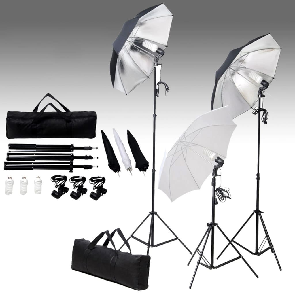 Kit De Studio Photo Avec Ensemble D'éclairage Et Toile De Fond
